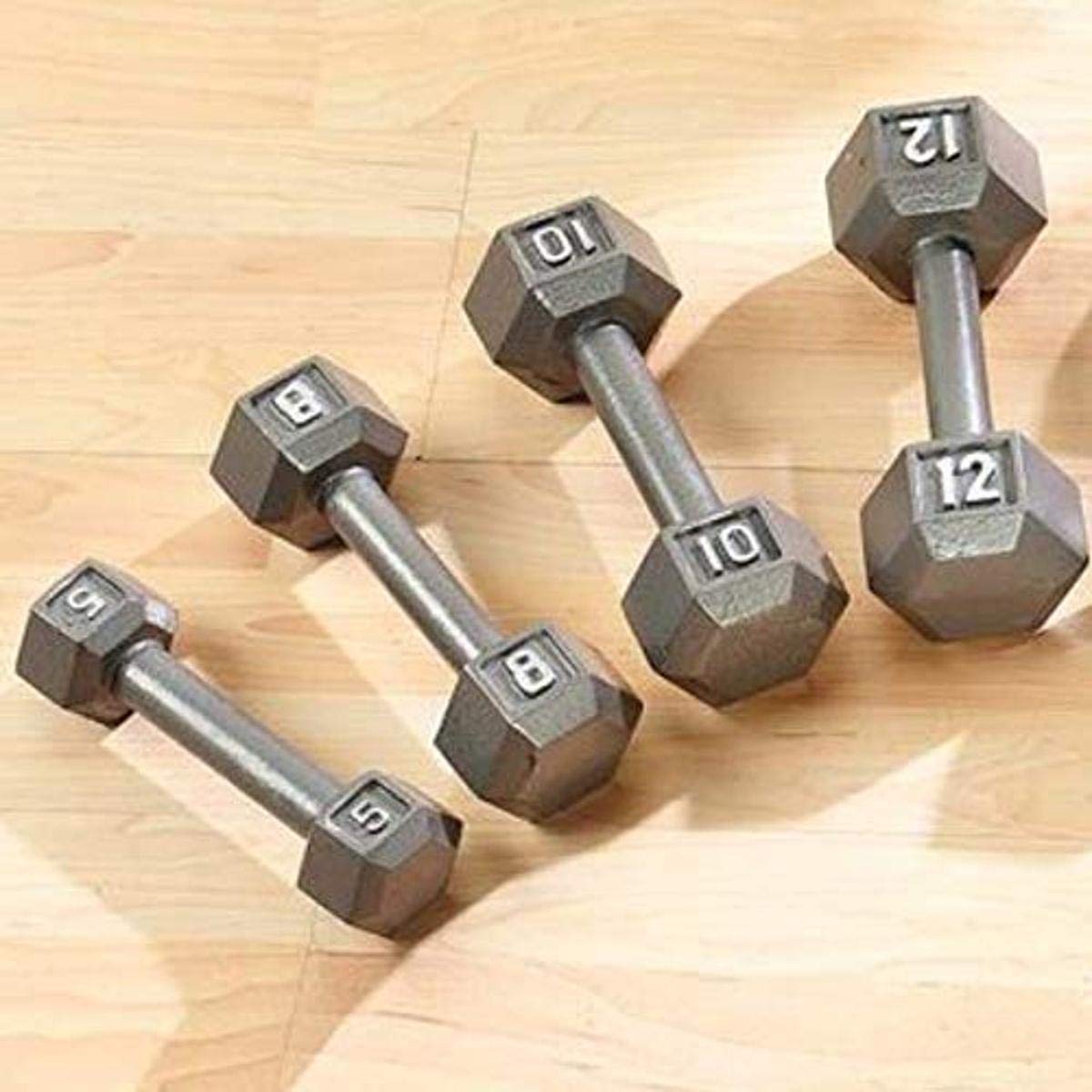 Sammons Preston 77925 Standard Hex Dumbbells 5 lb